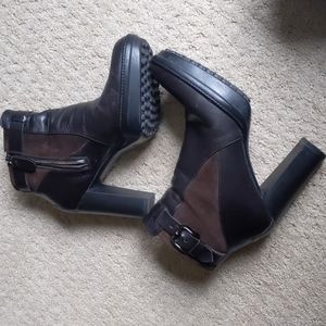 Tod's Brown Platform Ankle Boot Size 38